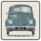 VW Beetle Type 114B 1949-50 Coaster 3